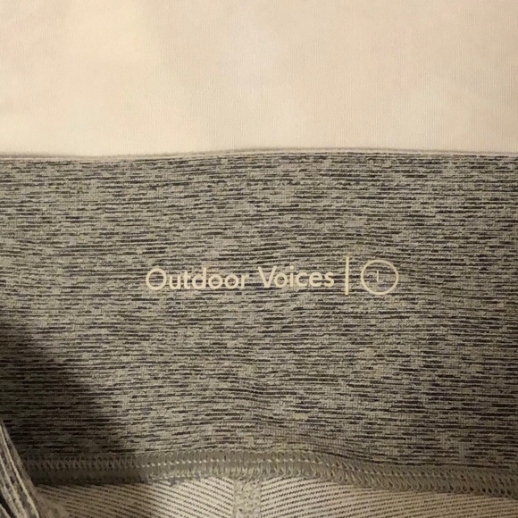 !LAST DAY!  Outdoor Voices 3/4 Two-Tone warmup Leggings | sz L - Picture 6 of 7